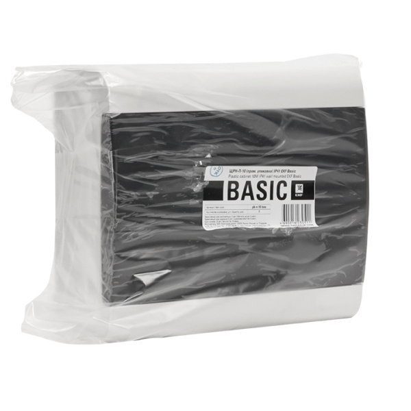 купить Бокс 10мод навесной белый чёрная дверь IP41 ЩРН-П EKF Basic в Кирове Бокс 10мод навесной белый чёрная дверь IP41 ЩРН-П EKF Basic