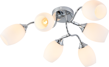 купить Светильник потолочный (люстра) 6*60Вт E27 хром  в Кирове Светильник потолочный (люстра) 6*60Вт E27 хром