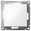 AtlasDesign белый переключатель 1кл скрытая 10А IP20 перекрестный