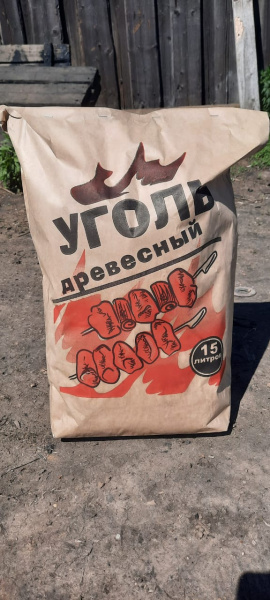 купить Уголь древесный березовый 3кг в Кирове Уголь древесный березовый 3кг