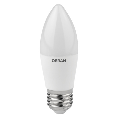 Лампа свеча свд Е27 10Вт 6500К 800лм B75 матовая Osram LED Value black