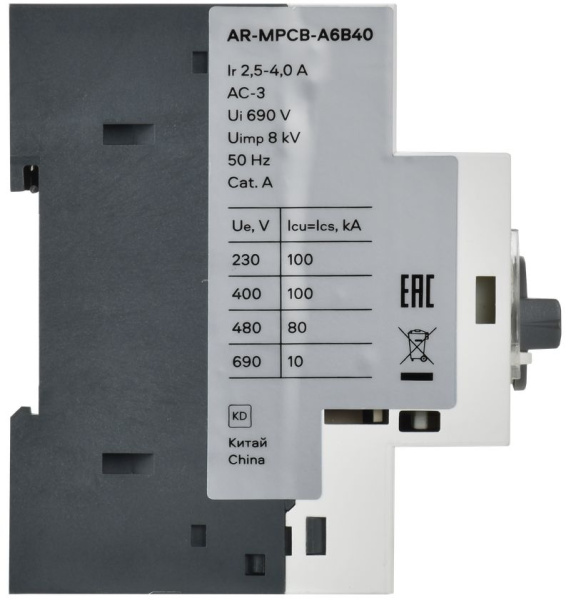 Автомат защиты двигателя 2,5-4А GV2P IEK ARMAT