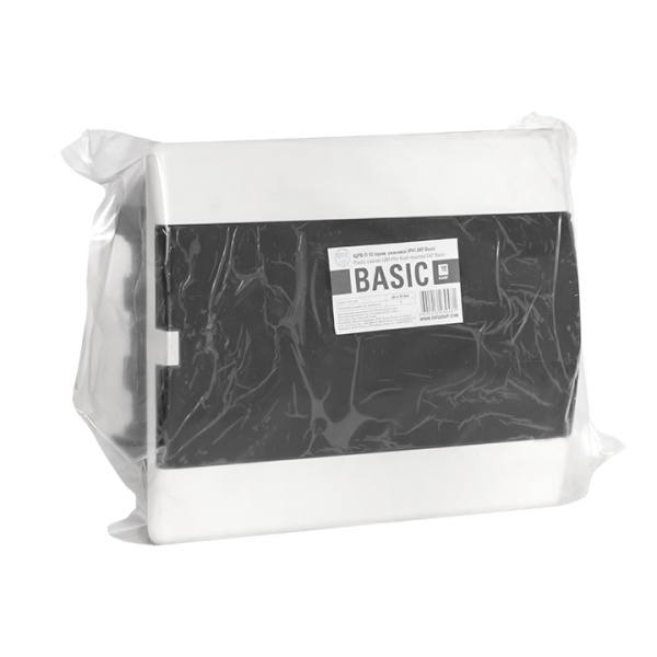 купить Бокс 12мод встраиваемый белый чёрная дверь IP41 ЩРВ-П EKF Basic в Кирове Бокс 12мод встраиваемый белый чёрная дверь IP41 ЩРВ-П EKF Basic