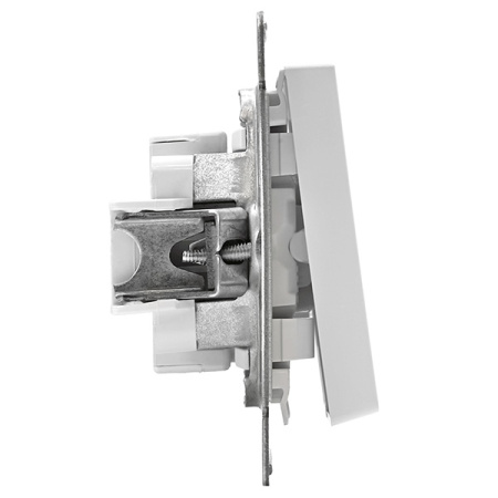AtlasDesign белый выключатель 2кл скрытая 10А IP20 