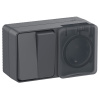 AtlasDesign Profi54 антрацит блок Р+В2кл открытая горизонтально IP54 