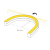 Лента герметичная MOONLIGHT-SIDE-A140-12x17mm 24V Day4000 (9.6 W/m, IP67, 5m, wire x2) (Arlight, Вывод боковой, 3 года)
