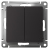 AtlasDesign карбон выключатель 2кл скрытая 10А IP20 