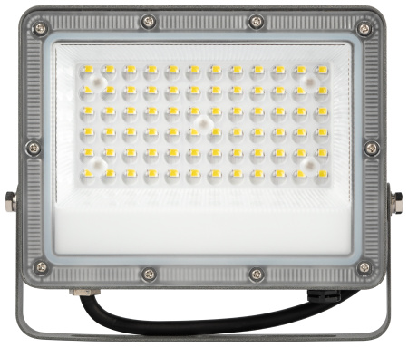 Прожектор свд 50Вт 6500К 5000лм серый IP65 90° PRO LPR-063 ЭРА