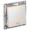 AtlasDesign жемчуг выключатель 1кл с подсветкой скрытая 10А IP20 