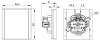 Фортепиано черный переключатель 1кл с подсветкой скрытая 10А IP20 