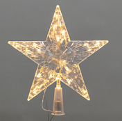 Светодиодная фигура на елку Звезда 22см, цвет свечения теплый белый, постоянное свечение, 230В NEON-