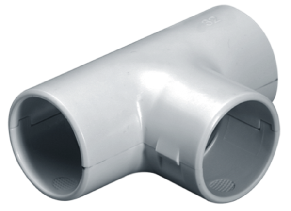 купить Поворот 90° 25мм IP40 разъемный серый пластик PlexUp 1шт в Кирове Поворот 90° 25мм IP40 разъемный серый пластик PlexUp 1шт