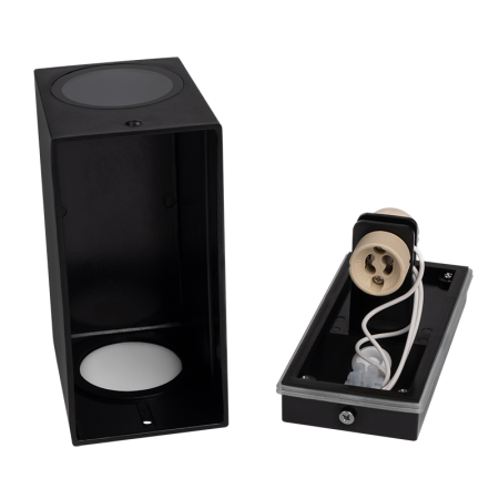 Светильник настенный 2*35Вт GU10 IP65 черный пластик Jazzway