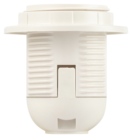 купить Патрон подвесной E27 пластик с кольцом белый ЭРА в Кирове Патрон подвесной E27 пластик с кольцом белый ЭРА