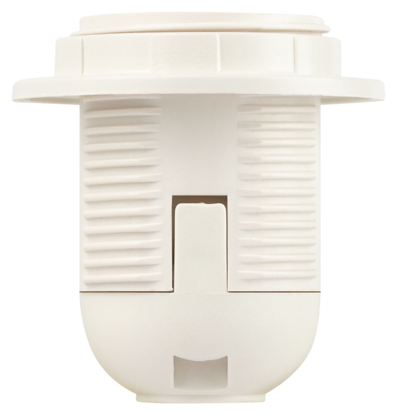 купить Патрон подвесной E27 пластик с кольцом белый ЭРА в Кирове Патрон подвесной E27 пластик с кольцом белый ЭРА