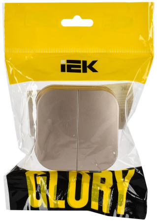 Глори шампань выключатель 2кл открытая 10А IP20  