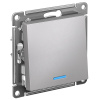AtlasDesign алюминий переключатель 1кл с подсветкой скрытая 10А IP20 