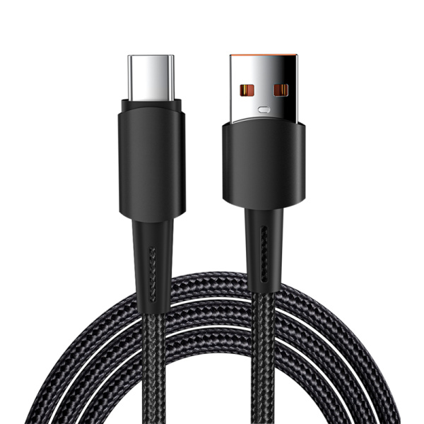 купить Кабель USB-A -Type-C 1м черный 6А Rexant в Кирове Кабель USB-A -Type-C 1м черный 6А Rexant