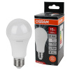 Лампа светодиодная 220В Е27 15Вт 4000К 1200лм стандарт A60 матовая Osram LED Value black аналог 707110,707111