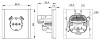 Фортепиано сталь розетка скрытая 1-мест заземление шторки USB IP20 3,1А