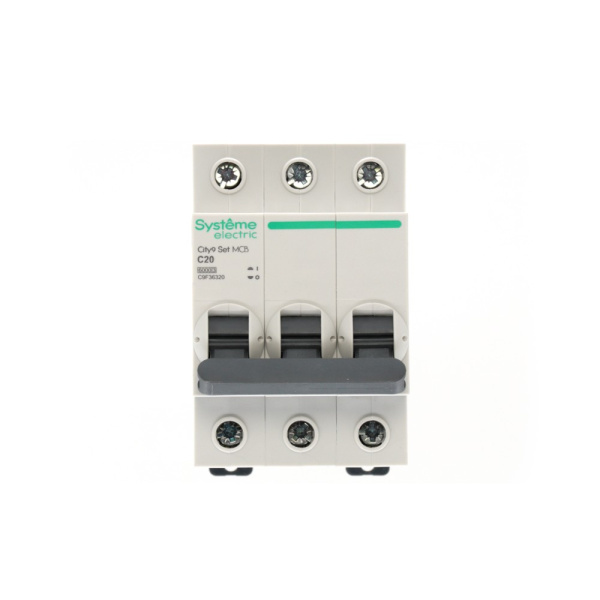 купить Автомат 3Р 20А C 6кА City9 Systeme Electric  в Кирове Автомат 3Р 20А C 6кА City9 Systeme Electric