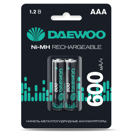 Аккумулятор AAA(мизинчик) 600mAh 1,2В BL2 Daewoo 