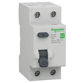 Выключатель дифференциальный (УЗО) 2Р 40А 300мА AC селективный Schneider Electric EASY 9