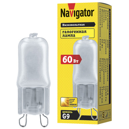 купить Лампа капсула галоген G9 60Вт 610лм матовая Navigator  в Кирове Лампа капсула галоген G9 60Вт 610лм матовая Navigator