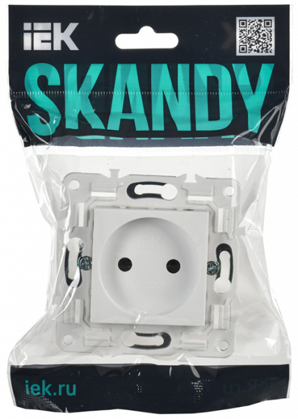 купить SKANDY Роз. без з/к/ш 10А SK-R02W арк. бел. IEK в Кирове SKANDY Роз. без з/к/ш 10А SK-R02W арк. бел. IEK