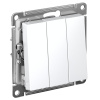 AtlasDesign белый выключатель 3кл скрытая 10А IP20 