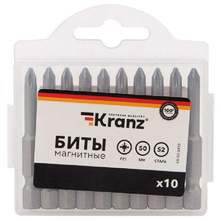 Бита PZ1*50 мм Kranz 10шт