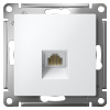 AtlasDesign белый розетка RJ45 скрытая 1-ая  