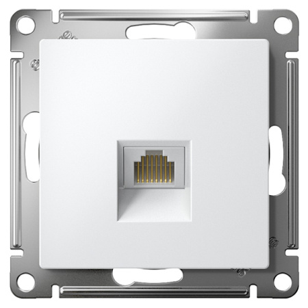 AtlasDesign белый розетка RJ45 скрытая 1-ая  