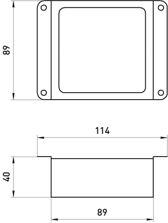 Светильник даунлайт свд 36Вт 4000К 3420лм квадрат металлик встраиваемый ЭРА 6х грильято