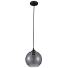 купить Светильник подвес 1*60Вт E27 черный/дымчатый шар капли  в Кирове Светильник подвес 1*60Вт E27 черный/дымчатый шар капли