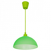 Светильник подвесной (люстра) 1*40Вт E27 зеленый 