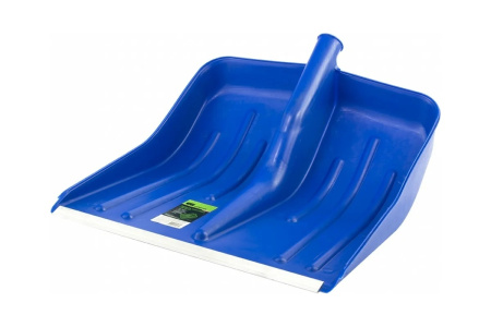 Лопата снеговая 420*425мм пластик без черенка 5630325 синий Сибртех