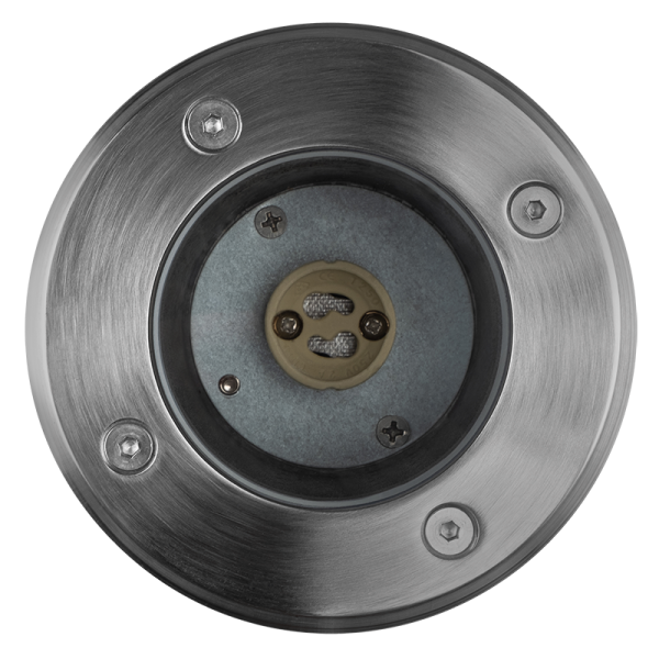 Светильник тротуарный 1*35Вт GU10 IP65 хром металл Jazzway 