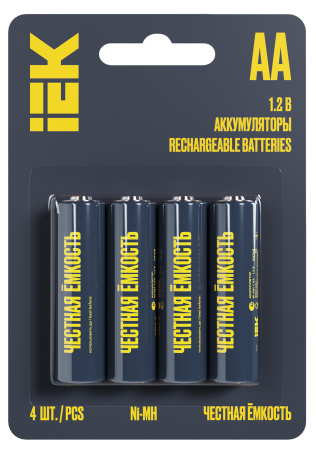 Аккумулятор AA(пальчик) 2700mAh 1,2В BL4 IEK 