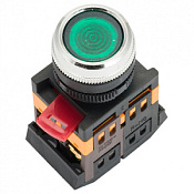 Кнопка ABLFS-22 230В с подсветкой зеленый EKF