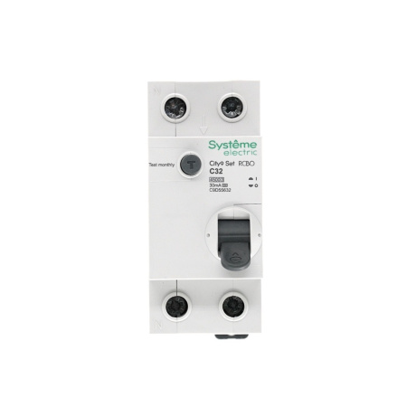 Дифавтомат 2Р 32А C тип A 30мА 4,5кА City9 2мод Systeme Electric