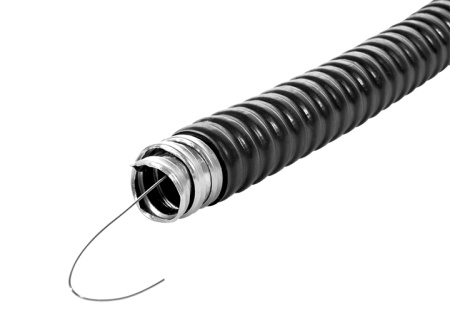 Металлорукав 15мм ПВХ IP65 PЗ-ЦП-НГ с протяжкой EKF 50м