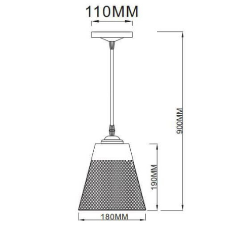 купить Светильник подвес 1*60Вт E27 золото/черный конус сетка Лофт в Кирове Светильник подвес 1*60Вт E27 золото/черный конус сетка Лофт