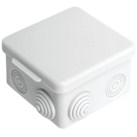 Коробка 80*80*50 квадрат серый IP54 PlexUp