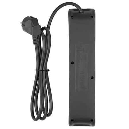 Удлинитель 4-мест 5м ПВС 3*1 черный Jazzway  