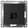 AtlasDesign карбон розетка RJ45 8(8) скрытая 1-ая  