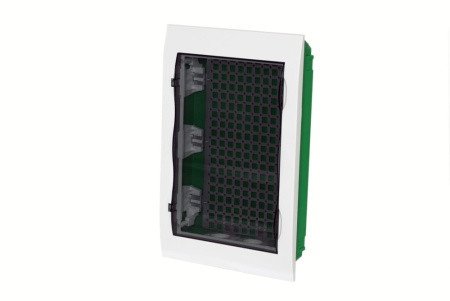 Бокс 36мод встраиваемый  белый прозрачная дверь IP41 City9 Box Systeme Electric СЛАБОТОЧНЫЙ