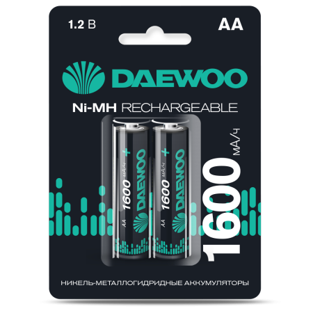 Аккумулятор AA(пальчик) 1600mAh 1,2В BL2 Daewoo 