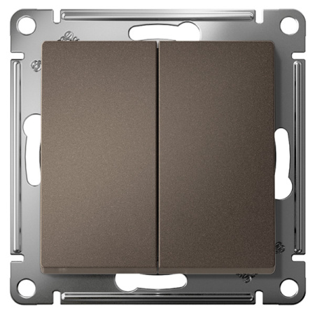 AtlasDesign мокко выключатель 2кл скрытая 10А IP20 