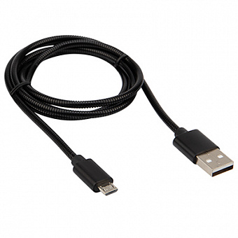 Кабель USB micro USB 1м черный Rexant